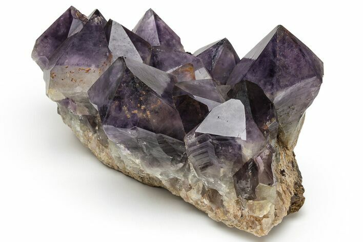 Deep Purple Amethyst Crystal Cluster With Huge Crystals #223342